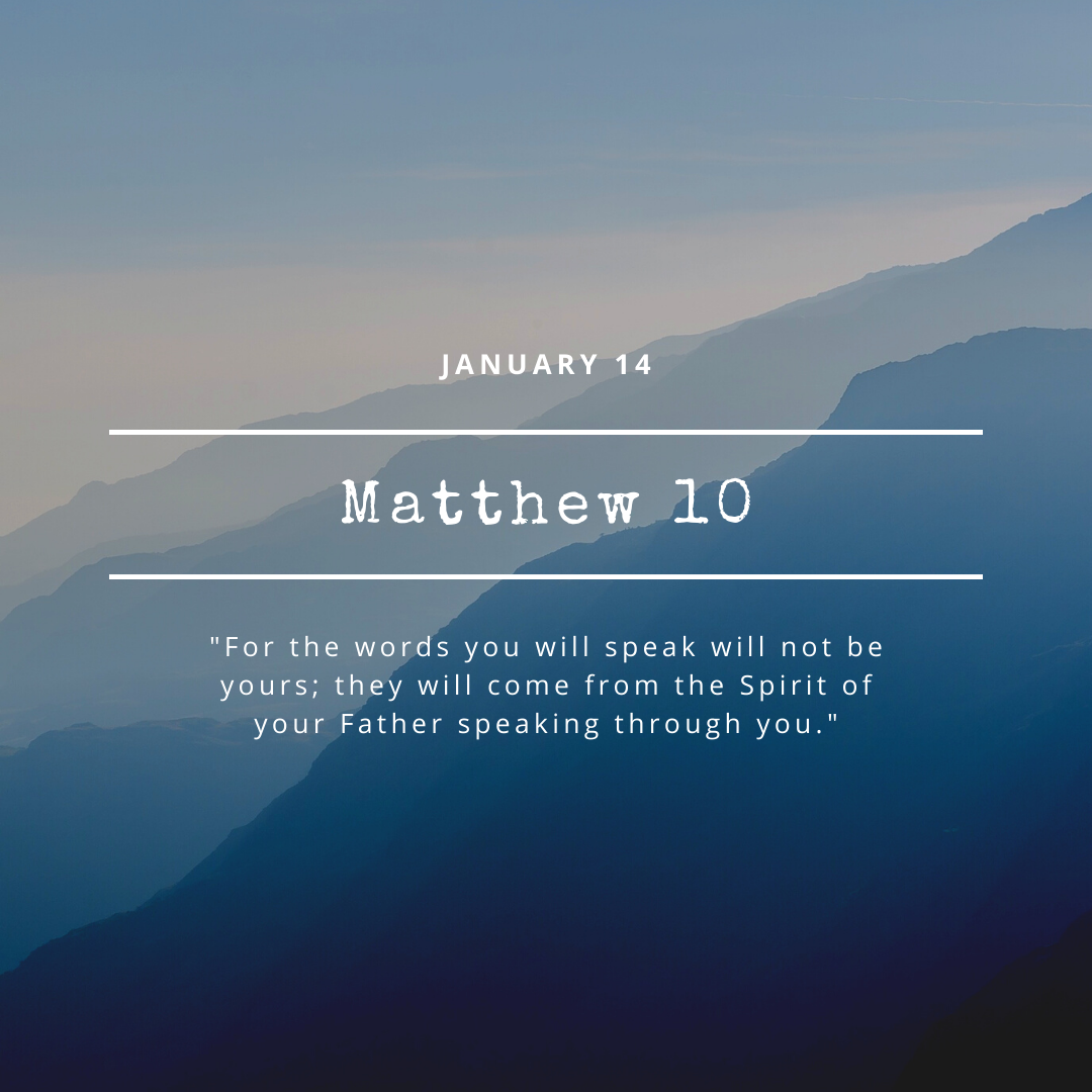 January 14: Matthew 10
