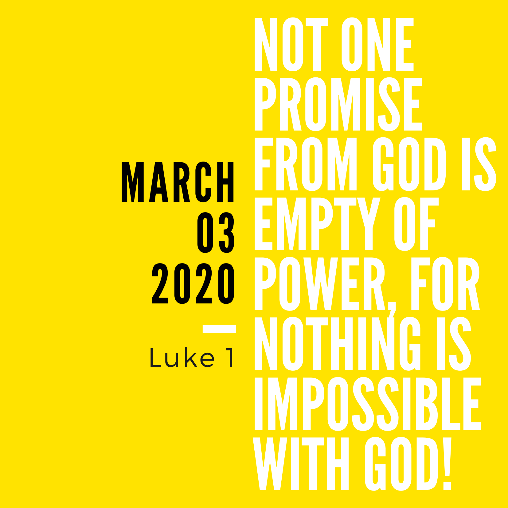 March 3: Luke 1