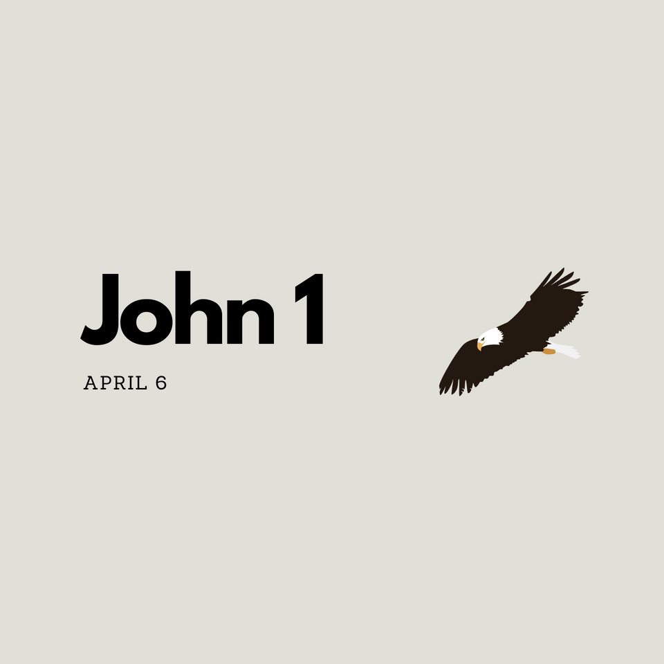 April 6: John 1