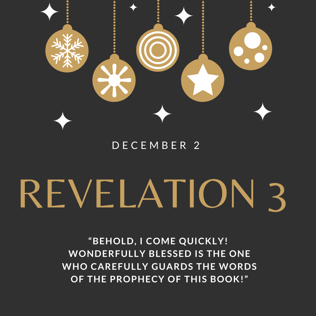 December 2: Revelation 3